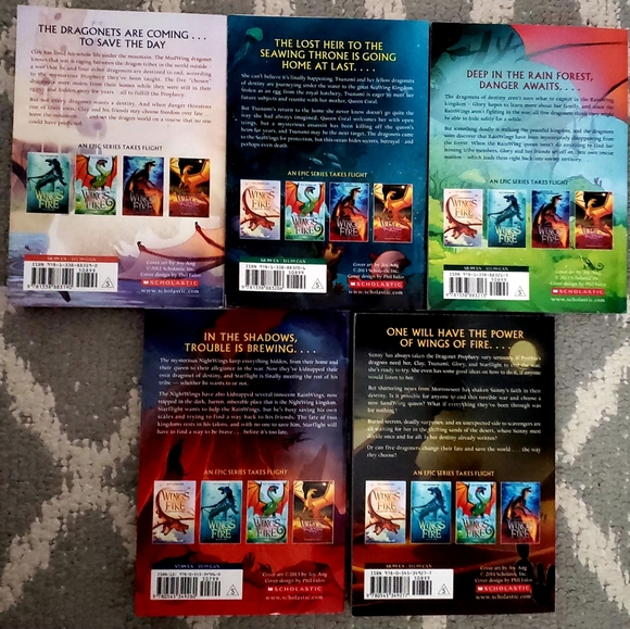 Wings of Fire Library of Books 1-5 - Picture 2 of 11